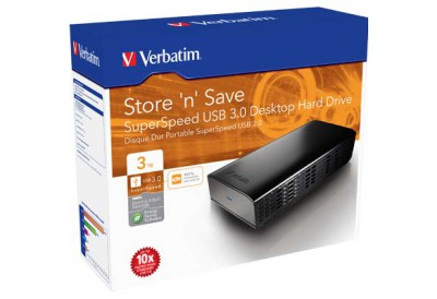 Verbatim 3.5 3TB USB 3.0 Superspeed Model Hard Drive